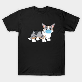 Cardigan Corgi Quarantine Mode T-Shirt